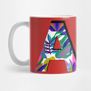 Big letter A. creative for names on A Mug